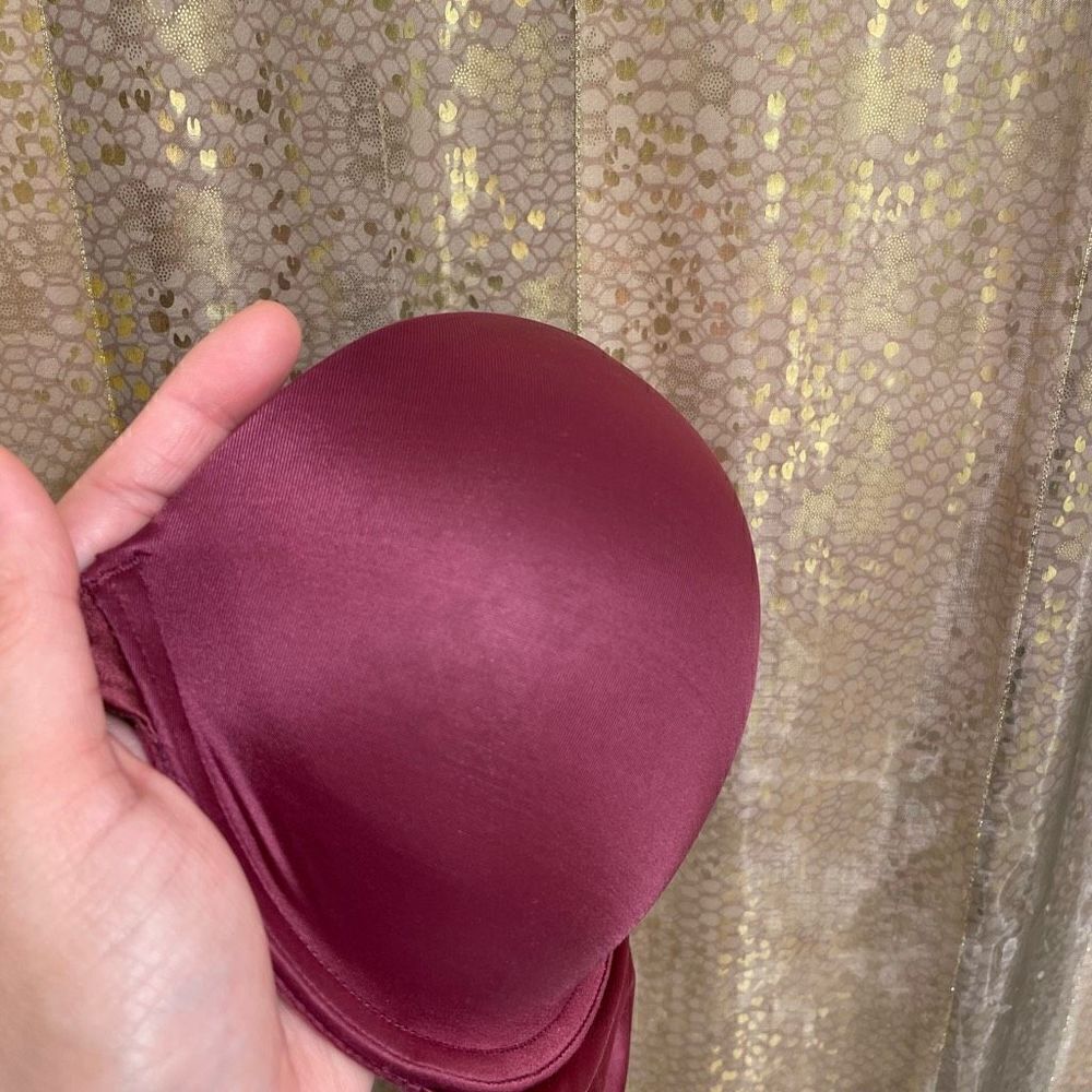 Victorias Secret Maroon Strappy Very Sexy Padded Push Up Bra 34DD EUC - Picture 6 of 6